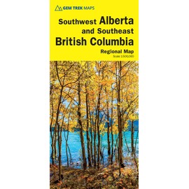 Southwest Alberta & Southeast British Columbia Map | Gem Trek Maps
