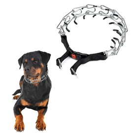 PetnBeyond Adjustable Prong Collar for Dogs, No Pull Dog Training Collar with Quick Release Buckle, Prong Collar for Large Dogs with Nylon Cover, Suitable for Small, Medium, Large Dogs