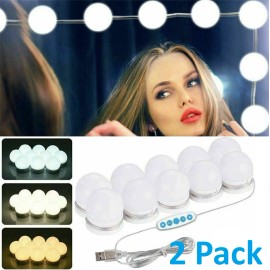Bargains4U 20 x Make Up Mirror Light 10 LED Kit Bulbs Vanity Lights Dimmable Lamp Hollywood