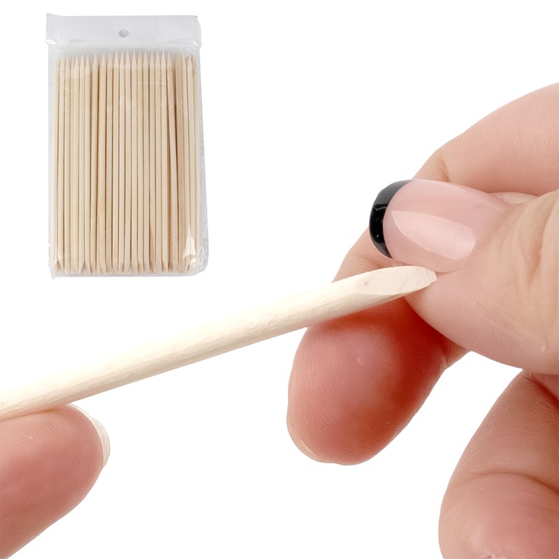 Sellitem Cooperative Nail Tip Remover Nail Wood Sticks 15cm 100pcs
