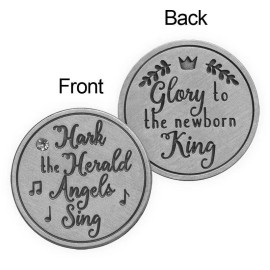 AngelStar Hark the herald angels sing Christmas Token Pocket Purse Coin 15543