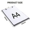 ASelected 4PCS Standard Clipboard,A4 Plastic Clip Board Folder,Clipboard with Pen