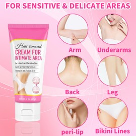 Bettinay Intimate Hair Removal Cream, Painless Flawless, for Unwanted Hair In Leg Underarms Private Parts Pubic & Bikini Area