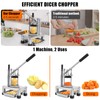 Commercial Vegetable Fruit Chopper, Stainless Steel French Fry Cutter with