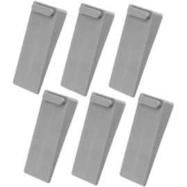 Door Wedge Rubber, Door Wedges Non-Slip Rubber, Pack of 6 Door Stopper Wedges, Non-Toxic and Odourless, Rubber Door Stopper for All Hard Floors, Balcony Door, Bathroom, Bedroom Door
