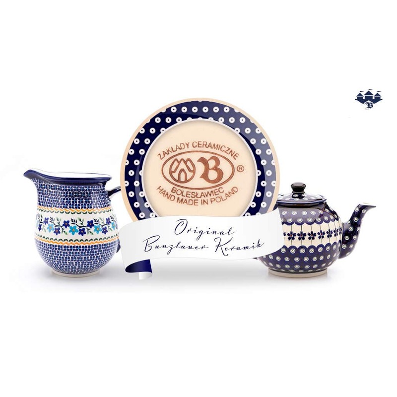 Bunzlauer Keramik Honey Pot with Honey Spoon Set Decor 166a