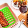 Fivebop 2 Pack Silicone Roasting Racks Non Stick Easy-Clean Cooling