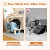 UYMI Cute Dog Stairs & Cat Scratching Post with Condo,