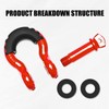 Generic D Ring Shackle 3/4 inch, 41,887 lbs Break Strength,