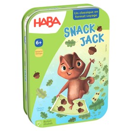 HABA Snack the Nuts. - Fun Card Game for Children Aged 7 and Up - Tactics and Skill Required - Ideal for a Quick Game on the Go - 2011101002