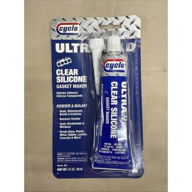 Cyclo Ultraweld Clear Silicone Gasket Maker C953  3oz Tube