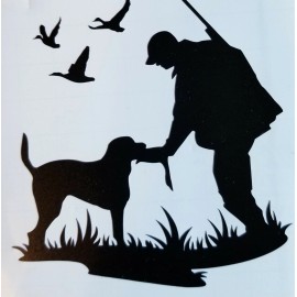 One waterproof Hunting Duck Decal for your Auto, Boat, any smooth surface 4"