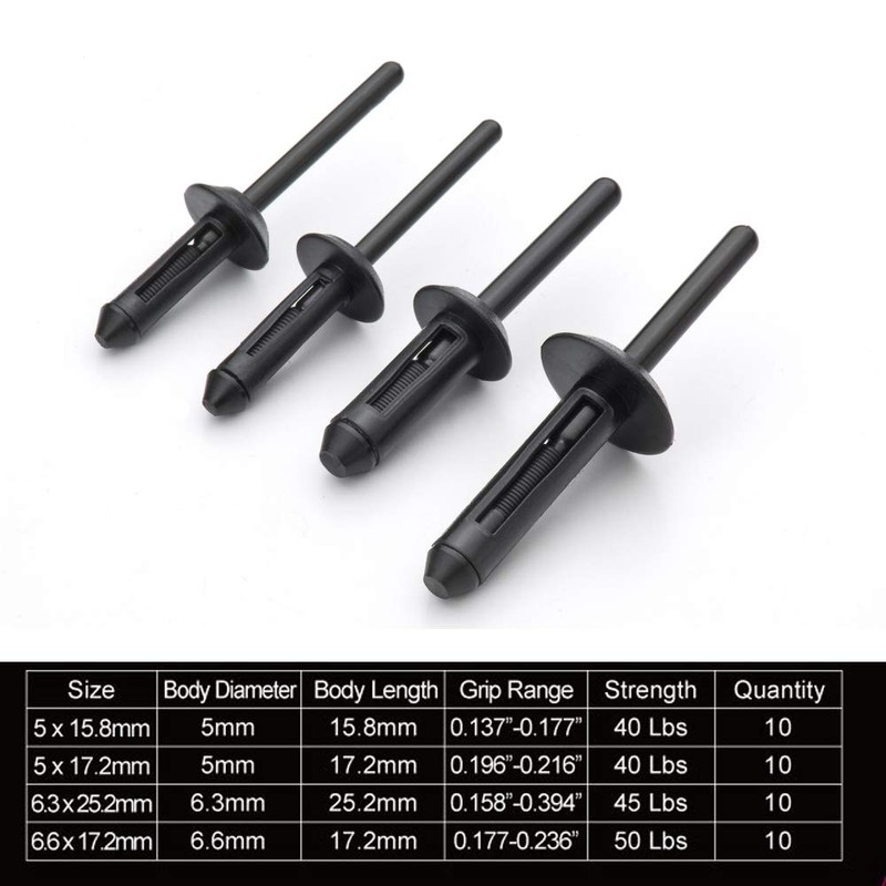 ORXPLUS Tools Plastic Rivet Hand Gun Kit one Hand Operation