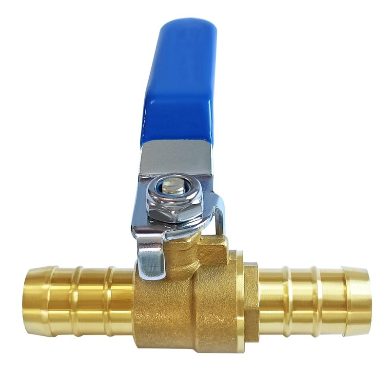 Joywayus 1/2 Inch PEX Brass Ball Valve Blue Handle for