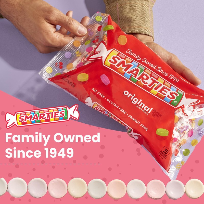 Smarties Candy Bulk Rolls Original Flavor - Gluten & Vegan