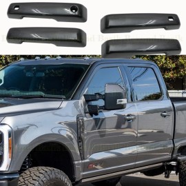 Torox 2021-2025 Ford F150 4dr Door Handle COVERS W/2 SmartKeyholes M7 CARBONIZED GRAY
