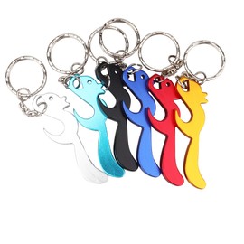SWATOM Squirrel Keychain Bottle Opener Beer Opener Tool Key Tag Chain Ring Accessories (Squirrel, 6)