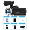 Rawiemy Video Camera Camcorder FHD 2.7K 36MP Vlogging Camera for