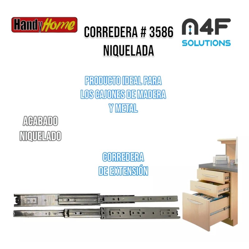 Handyhome Corredera Handy Home 25 Cm X 3.5 Cm 3