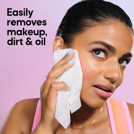 Almay Biodegradable Micellar Makeup Remover Cleansing Towelettes, Hypoallergenic, Cruelty Free, Fragrance Free, Dermatologist Tested, 25 Makeup Remover Wipes
