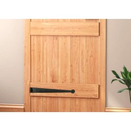 Hand Forged Tee Hinge Strap Hinge Beeswax - Penny End - 6" 9" 12" 15" 18" - Sold Individually (15" - 375mm)