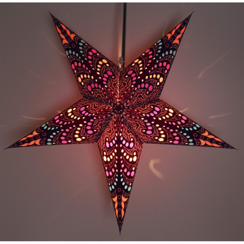 Guru-Shop Foldable Advent Luminous Paper Star, Christmas Star Nemesis, Star