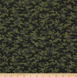 Timeless Treasures Camo Blender Green, Quilting Fabric by the Yard
