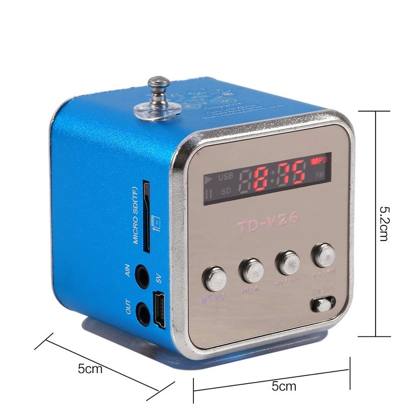 Mini Digital Speaker, Music Player, Portable Mini Speaker, FM Radio,