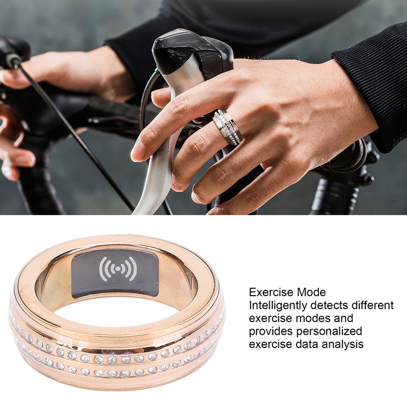 Smart Ring Multifunctional Bluetooth Pedometer Body Temperature Sleep Tracking Automatic