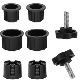 Ompinda Patio Umbrella Base Stand Stabilizer Sleeve, 8 Pcs Outdoor Umbrella Base Replacement Parts Parasol Umbrella Hole Ring Plug Cover for Umbrella Pole