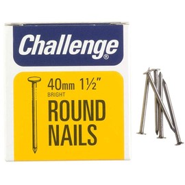 Runde Nägel, hell, 40 mm (225 G), Nagelbefestigungen, Hardware – 12004