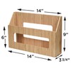 Bamboo Wall Mounted Kitchen Organizer & Holder for Foil, Wax