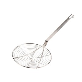 Soro Essentials- 9” Stainless Steel Round Spiral Wire Skimmer Strainer- Cooking Spider Skimmer Wire Kitchen Utensils for Cooking Pasta Strainer Spoon Kitchen Frying and Draining