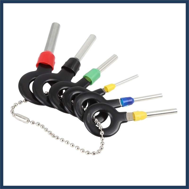 VekAuto 6pcs Car Wire Terminal Removal Tool Wiring Connector Pin