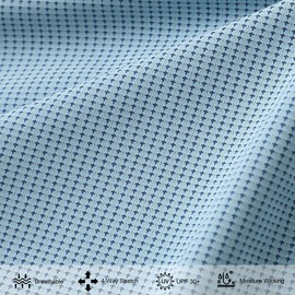 M MAELREG Mens Polo Shirts Short Sleeve Performance Dry Fit Jacquard Casual Sports Tennis Golf Shirts for Men