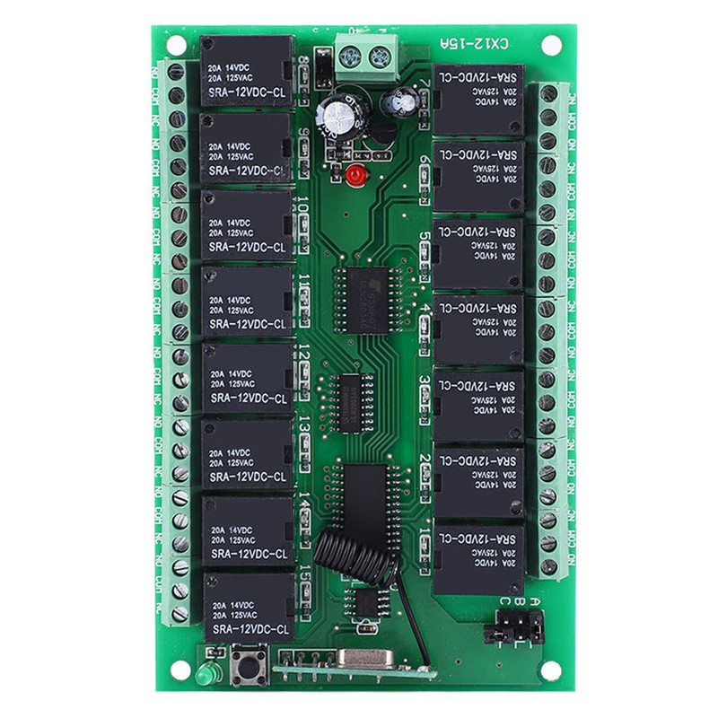 Wireless Remote Controller Switch Transmitter DC12V 15 Channel Relay Receiver