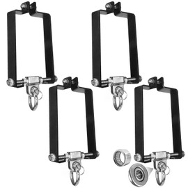 Yyiwhmy 4 Pcs Heavy Duty Swing Hanger Swing Set Accessories for Wooden Sets Snap Hooks Hardware Swing Set Attachments Porch Playground Indoor/Outdoor