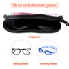 PERFECTSIGHT Kawaii Glasses Case, Neoprene Zipper Eyeglass Case with Clip,