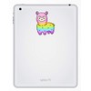 2 x 10cm Rainbow Llama Vinyl Stickers - Alpaca Fun