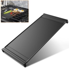 UPGRADED WB31X24738 Griddle Replacement for GE Appliance Gas Range Center, 9 19.5 inch Compatible With GE Stove Parts, Aluminum With Food Grade Nonstick Cooktop Plate Flat