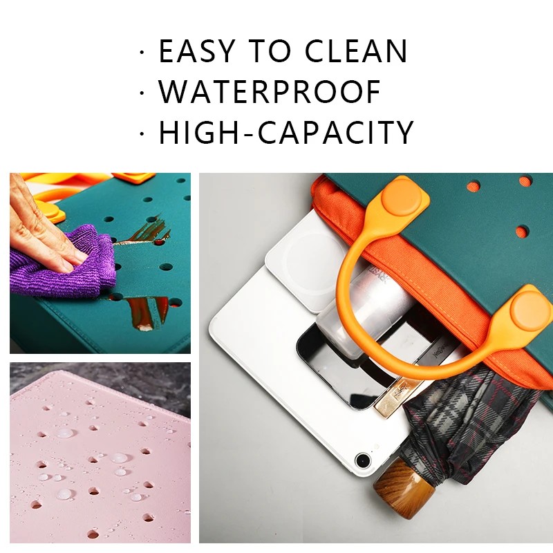 Functional EVA Laptop Handbag with Handle Punching Holes Custom Design