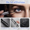 Black Waterproof Mascara for Lengthening & Natural Lash Lift, Smudge-Proof