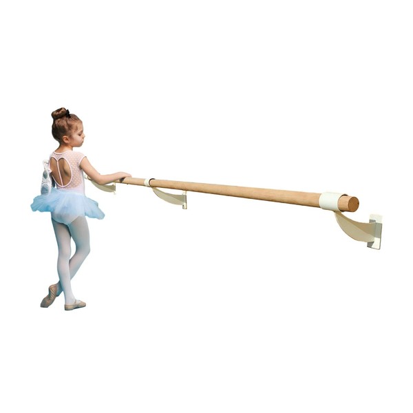 Ballet Barre Single Bar 9 FT Long 1.5” Diameter White