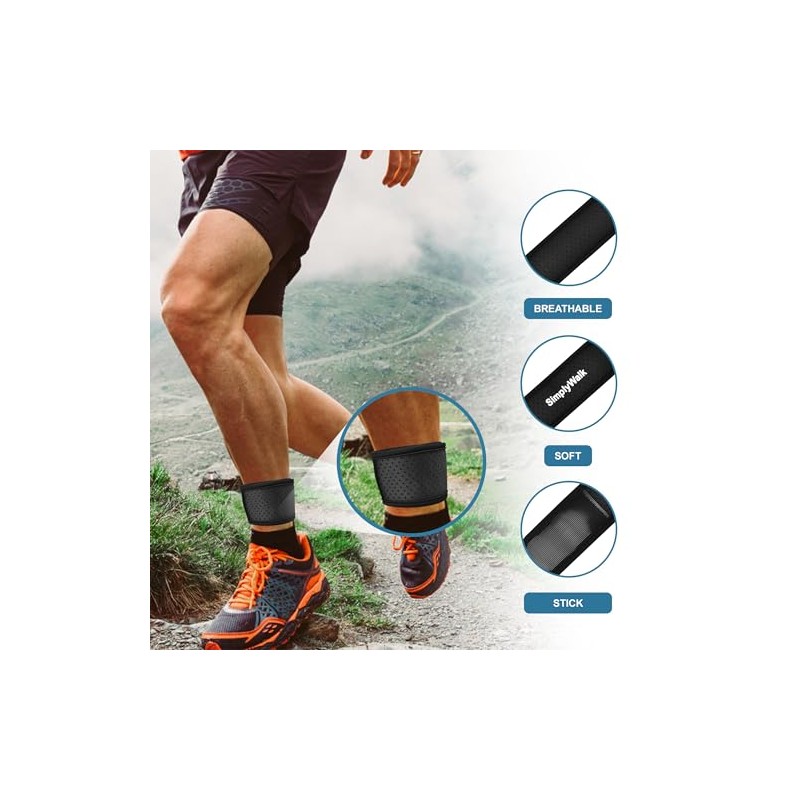 SimplyWalk Ankle Band for Fitbits & Smartwatches, Softwear Ankle Band