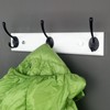 mapeoes 2 Pack Wood Coat Rack Wall Mount with 3