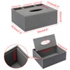 BTSKY Linen Household Office Rectangular Tissue Box with Remote Control