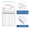 Thank You Receipt Book, 3.4x5.5" Handheld 2-Part Carbonless Sales Invoice