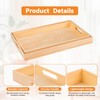 Wooden Serving Trays with Handle - 2 Pieces Unfinished Wood