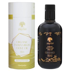 Zeytin Organic Olive Oil Extra Virgin - GOLD MEDAL & Early Harvest - Fresh 2024 Harvest, Bottled in Jan 2025 - New Luxury Packaging - Keto & Cold Pressed - Buttery & Smooth (16.9fl oz - 1 Pack)