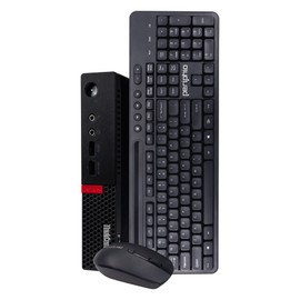 Lenovo ThinkCentre M600 Micro Desktop Computer PC, Intel Pentium, 8GB RAM, 512GB SSD, Windows 10 Pro, Wireless Keyboard & Mouse, WiFi (Renewed)